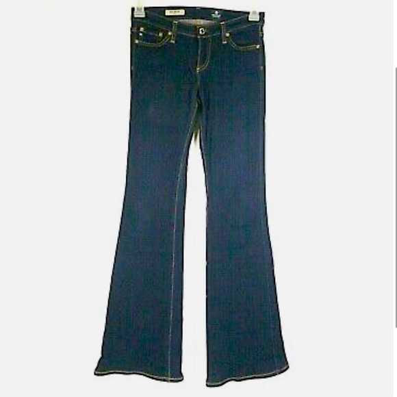 AG Jeans Adriano Goldschied The Belle Flare in DMS stretchy cotton/rayon denim - Picture 2 of 5